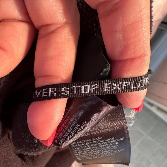 The North Face Jacket Collared Lightweight Fleece Full Zip Black womens Small - Picture 7 of 10